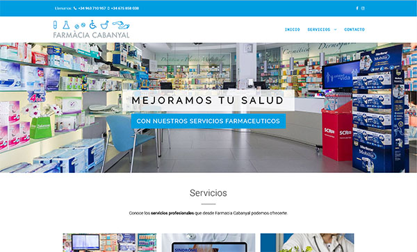 Farmacia Cabanyal - Diseño Web Valencia